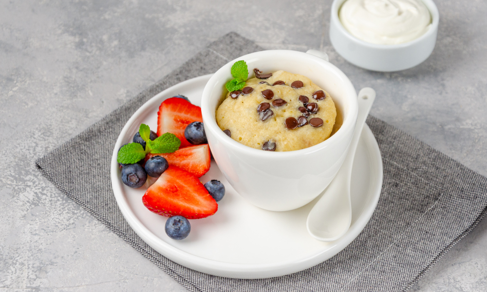 receitas fáceis na airfryer Mug Cake