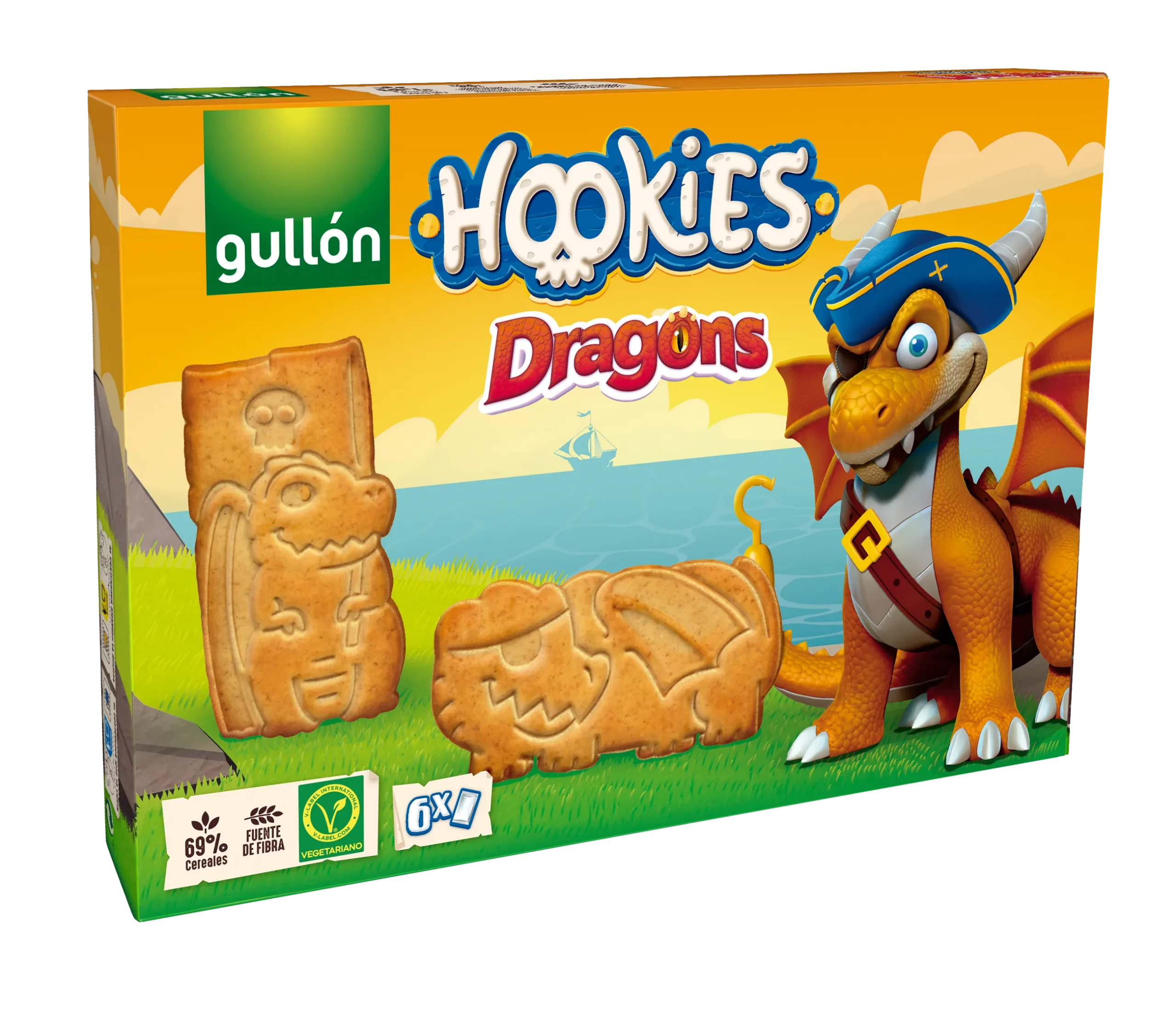 HOOKIES Dragons 247g 120225 Hookies Bolachas Gullon Dragons