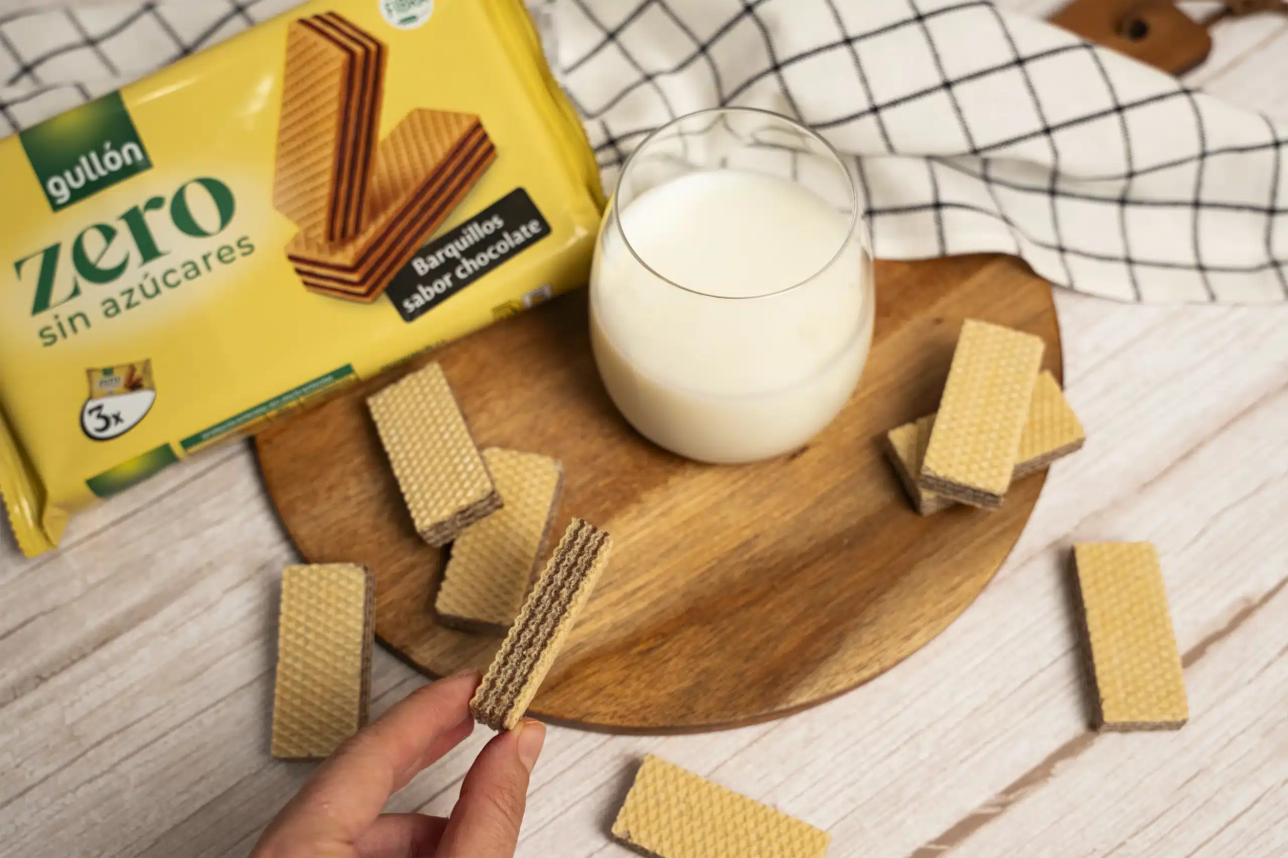 Bolachas Gullon Zero Sem açúcares wafer chocolate