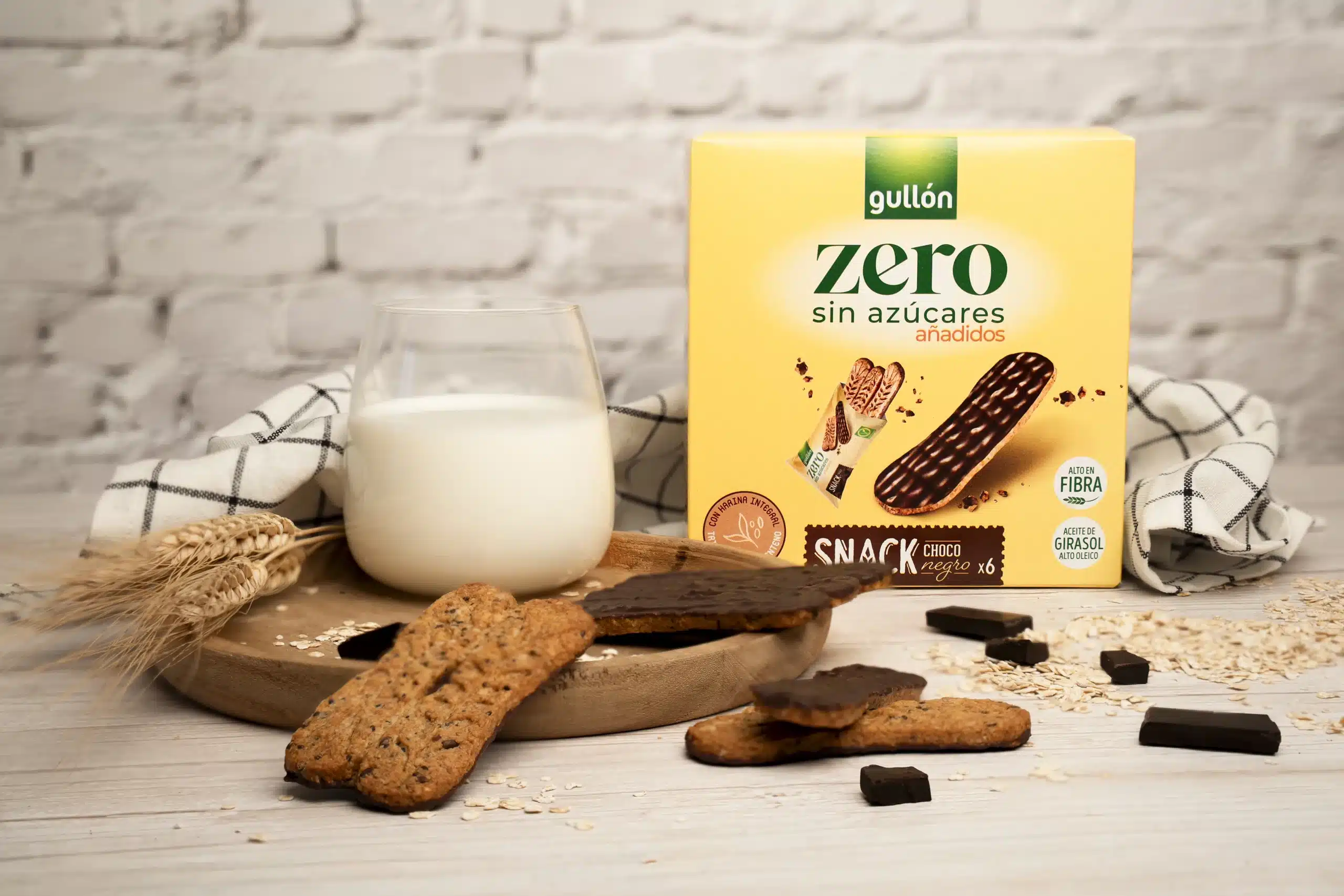 Bolachas Gullon Zero Sem Açucares snack chocolate negro