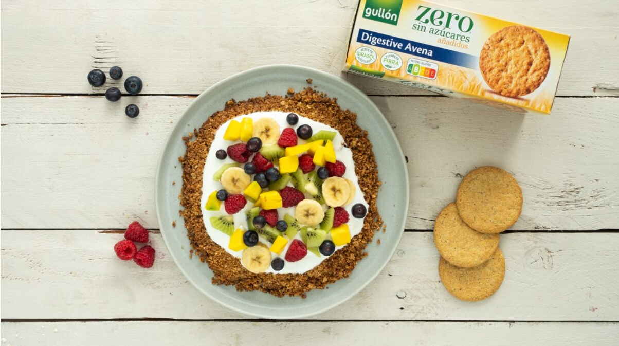 Tarte fácil de fruta sem açúcar