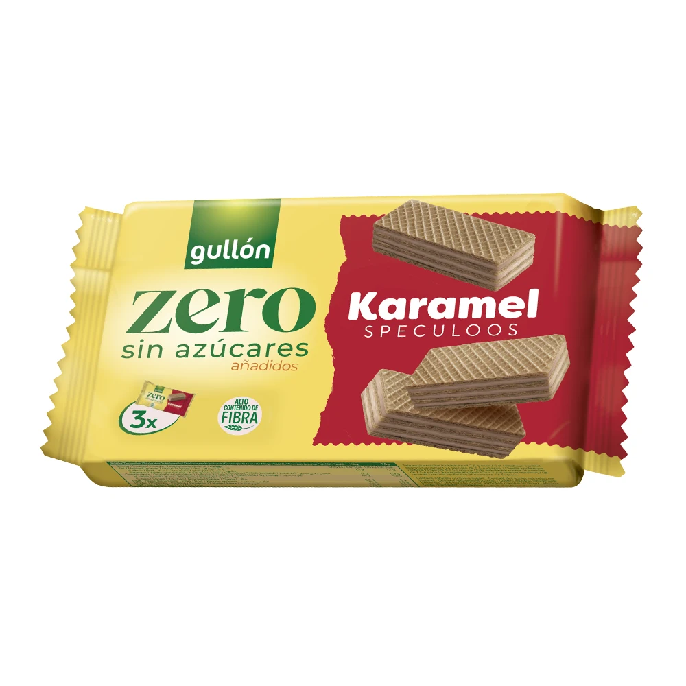 Bolachas Galletas Gullón Zero Sem Açúcares Barquillo Caramelo Speculoos